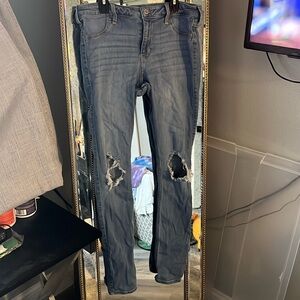 Hollister California distressed mid-rise jean legging 9L